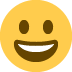 grinning face on Twitter/X