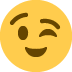 winking face on Twitter/X