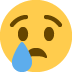crying face on Twitter/X