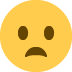 frowning face with open mouth on Twitter/X