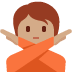 person gesturing NO: medium skin tone on Twitter/X
