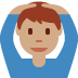 man gesturing OK: medium skin tone on Twitter/X