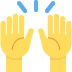 raising hands on Twitter/X