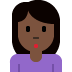 woman pouting: dark skin tone on Twitter/X