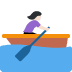 woman rowing boat: light skin tone on Twitter/X