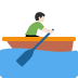 man rowing boat: light skin tone on Twitter/X