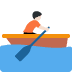 person rowing boat: light skin tone on Twitter/X