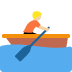person rowing boat: medium-light skin tone on Twitter/X