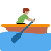 man rowing boat: medium skin tone on Twitter/X