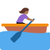 woman rowing boat: medium-dark skin tone on Twitter/X