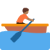 person rowing boat: medium-dark skin tone on Twitter/X