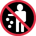 no littering on Twitter/X