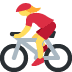 woman biking on Twitter/X