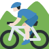 man mountain biking: light skin tone on Twitter/X