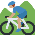 man mountain biking: medium skin tone on Twitter/X