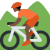 person mountain biking: dark skin tone on Twitter/X