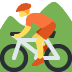 person mountain biking on Twitter/X