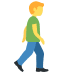 man walking facing right on Twitter/X