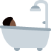 person taking bath: dark skin tone on Twitter/X