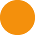 orange circle on Twitter/X