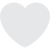 white heart on Twitter/X
