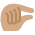 pinching hand: medium skin tone on Twitter/X
