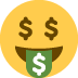 money-mouth face on Twitter/X