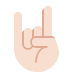 sign of the horns: light skin tone on Twitter/X