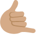 call me hand: medium skin tone on Twitter/X