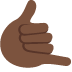 call me hand: dark skin tone on Twitter/X