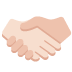 handshake: light skin tone on Twitter/X