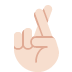 crossed fingers: light skin tone on Twitter/X