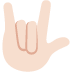 love-you gesture: light skin tone on Twitter/X
