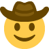 cowboy hat face on Twitter/X