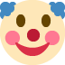 clown face on Twitter/X