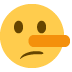 lying face on Twitter/X