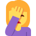 woman facepalming on Twitter/X