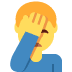 man facepalming on Twitter/X