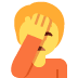 person facepalming on Twitter/X