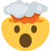 exploding head on Twitter/X