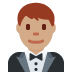 man in tuxedo: medium skin tone on Twitter/X