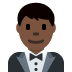 man in tuxedo: dark skin tone on Twitter/X