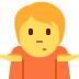 person shrugging on Twitter/X