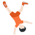 person cartwheeling: light skin tone on Twitter/X