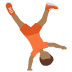 person cartwheeling: medium-dark skin tone on Twitter/X