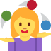 woman juggling on Twitter/X