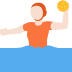 person playing water polo: light skin tone on Twitter/X