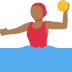 woman playing water polo: medium-dark skin tone on Twitter/X
