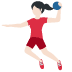 woman playing handball: light skin tone on Twitter/X