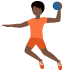 person playing handball: dark skin tone on Twitter/X